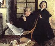 Edgar Degas Henri de Gas et sa niece Lucy Spain oil painting artist